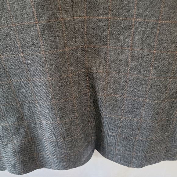 John Weitz Vintage Men's Wool Sport Coat Sz 48R Gray Plaid Three Button Lined - Picture 9 of 12